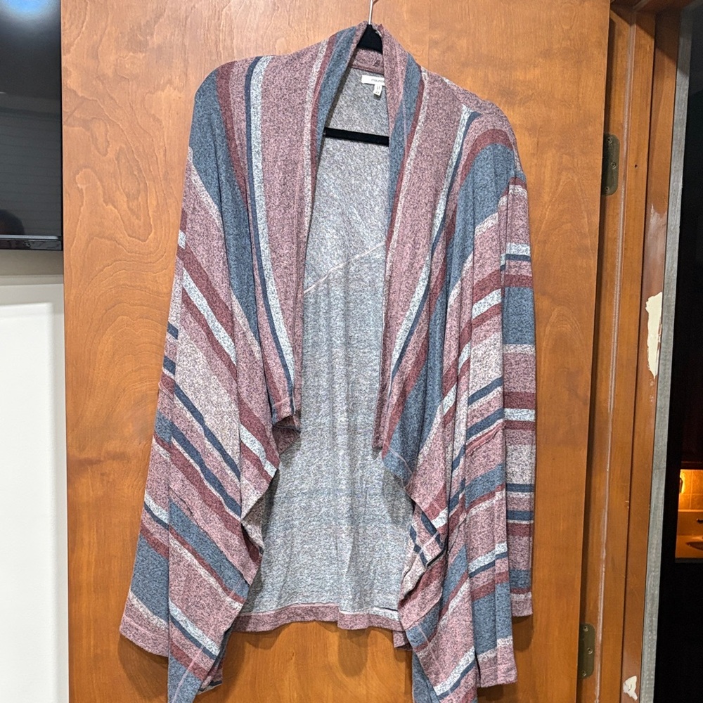 Maurices Multicolor Striped Cardigan